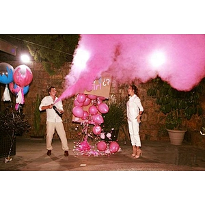 Decorative Party Supplies Favors It Is A Girl Gender Reveal Pink Holi powder cannon Powder Blaster For Baby Shower Decoration