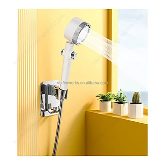 Bathroom Accessories Bath Shower Head Faucet Diamond Design Luxury Water Saving Flow Fan Abs Rain High Pressure Spray Home Hotel