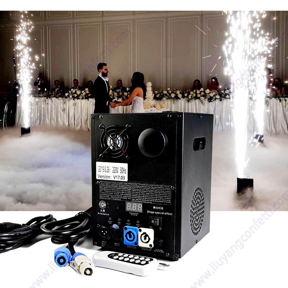 Fuegos Artificiales Para Fiestas Outdoor Fog Dj Effects Indoor Dmx Firework Powder Fire Stage Controlled Cold Spark Machine