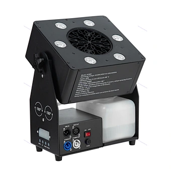 DMX512 Remote Control DJ LED Super Bubble Machine 4W RGBW LED Stage Effect Automatic Bubble Blowing Machine for Wedding