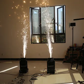 stage indoor fountain shake rotation moving head Spark Machine for wedding