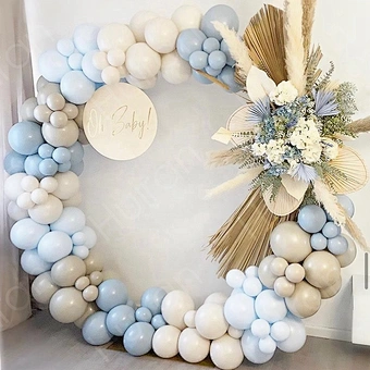 Round Balloon Arch Holder Bow of Balloon Circle Wreath Balloon Stand Wedding Birthday Party Decor Baby Shower Background