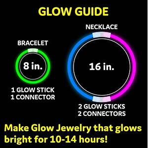 Party Supplies Led Fishing Glow in the Dark Sticks 100 Pack Glow Sticks Bulk Party Bracelets Necklace Light Stick