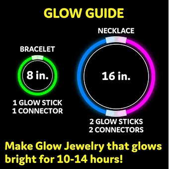 Party Supplies Led Fishing Glow in the Dark Sticks 100 Pack Glow Sticks Bulk Party Bracelets Necklace Light Stick