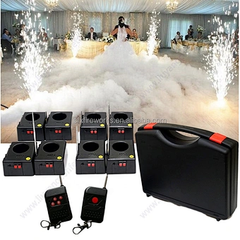 Hot Sale 8-Channel 8cue Cold Stage Fountain Fireworks Firing System Double Wireless Remote Control for Party Decorations