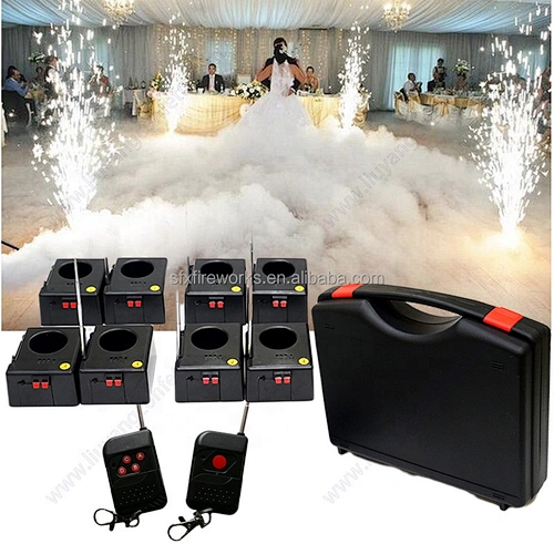 Hot Sale 8-Channel 8cue Cold Stage Fountain Fireworks Firing System Double Wireless Remote Control for Party Decorations