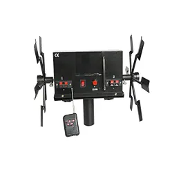 Most popular in 2020 Remote Control Double Electric Windmill spark machine with 12 V rechargeable battery