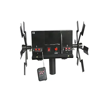 Most popular in 2020 Remote Control Double Electric Windmill spark machine with 12 V rechargeable battery