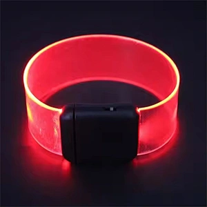 new product party favor transparent magnet sound activated led bracelet