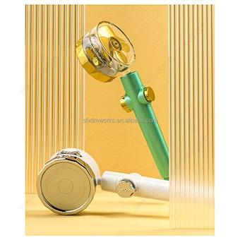 Bathroom Accessories Bath Shower Head Faucet Diamond Design Luxury Water Saving Flow Fan Abs Rain High Pressure Spray Home Hotel