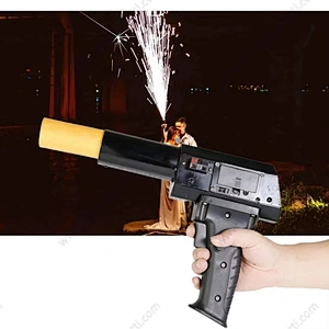 Hand Hold Cold Pyro Gun for Cold Spark Fountain Fireworks Handheld Mini Spark Shooter Stage Fireworks Firing System for Wedding