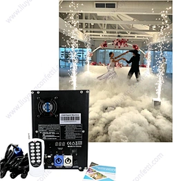750w Mini Powder Stage 650w Wireless Titanium Remote Dmx Control Spark Fireworks Birthday Wedding Cold Sparkler Machine