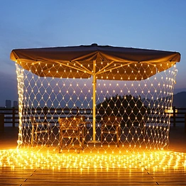 LED Fairy Lights Christmas Outdoor Waterproof Wedding Holiday Decoration Led Garland 96LEDs 144LEDs LED Net Mesh String Light