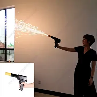 Hand Hold Cold Pyro Gun for Cold Spark Fountain Fireworks Handheld Mini Spark Shooter Fireworks Firing System for stage