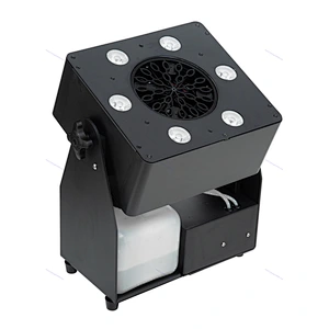 DMX512 Remote Control DJ LED Super Bubble Machine 4W RGBW LED Stage Effect Automatic Bubble Blowing Machine for Wedding