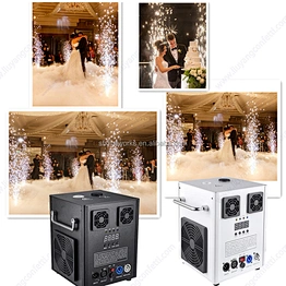 White Cold Spark Machine Equipment with DMX512 Wireless Special Effect Lighting