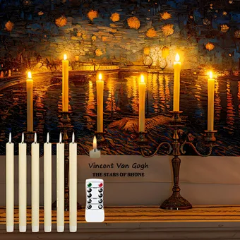 Wholesale AA Battery Powered Flameless Electronic Led Candles for Acrylic Candelabra Centerpiece Wedding Candlesticks