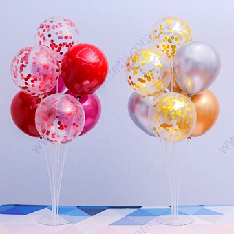 Chinese Decorations Xmas Holder Column Confetti Baby Shower Kids Birthday Party Wedding Supplies 7 Tube Balloon Stand