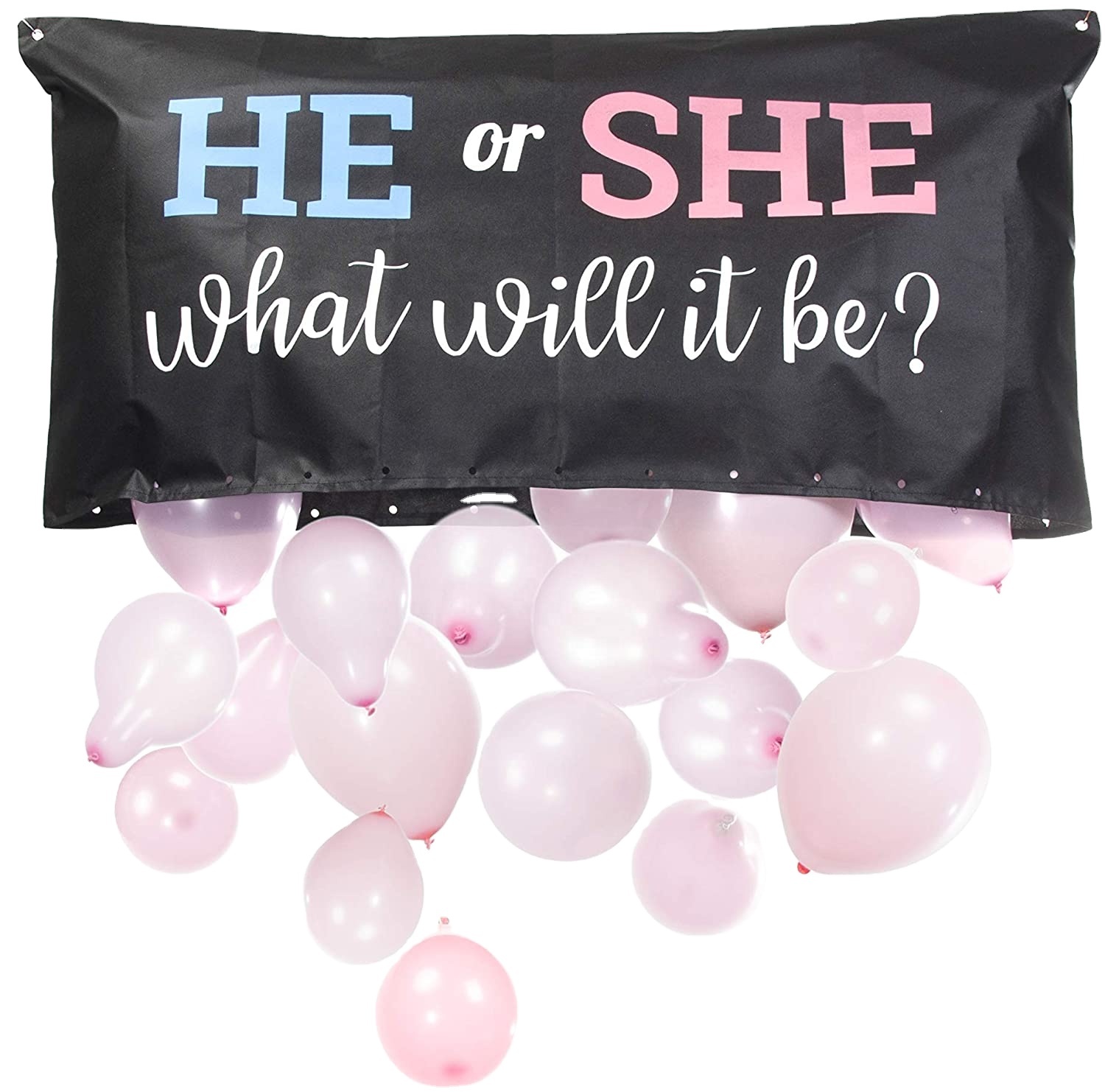 Girl Boy Deco Decoration Set Games Gift Favors Party He Or She What Will It Be Baby Shower Gender Reveal Balloon Drop Bag