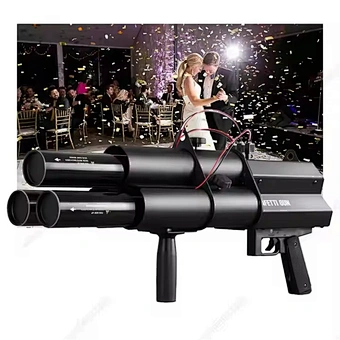 Wedding Ktv Hand Holding Paper Confetti Machine Stage Atmosphere Petal Paper Spray Equipment Electric Confetti Cannon Gun