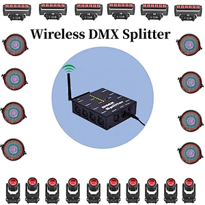 DMX signal amplifier repeater DMX Splitter 4 output ports AC 100-240V DMX controller 512