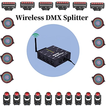 DMX signal amplifier repeater DMX Splitter 4 output ports AC 100-240V DMX controller 512