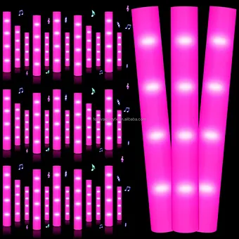Wholesale Custom Foam Light Sticks 3 Modes Colorful Flashing Foam Glow Sticks Bulk Flashing Light Up Cheering Stick