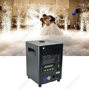 Titanium Powder Wireless Fireworks Fountain Sparkler Remote Dmx Control 600w Mini Cold Spark Machine For Wedding Stage