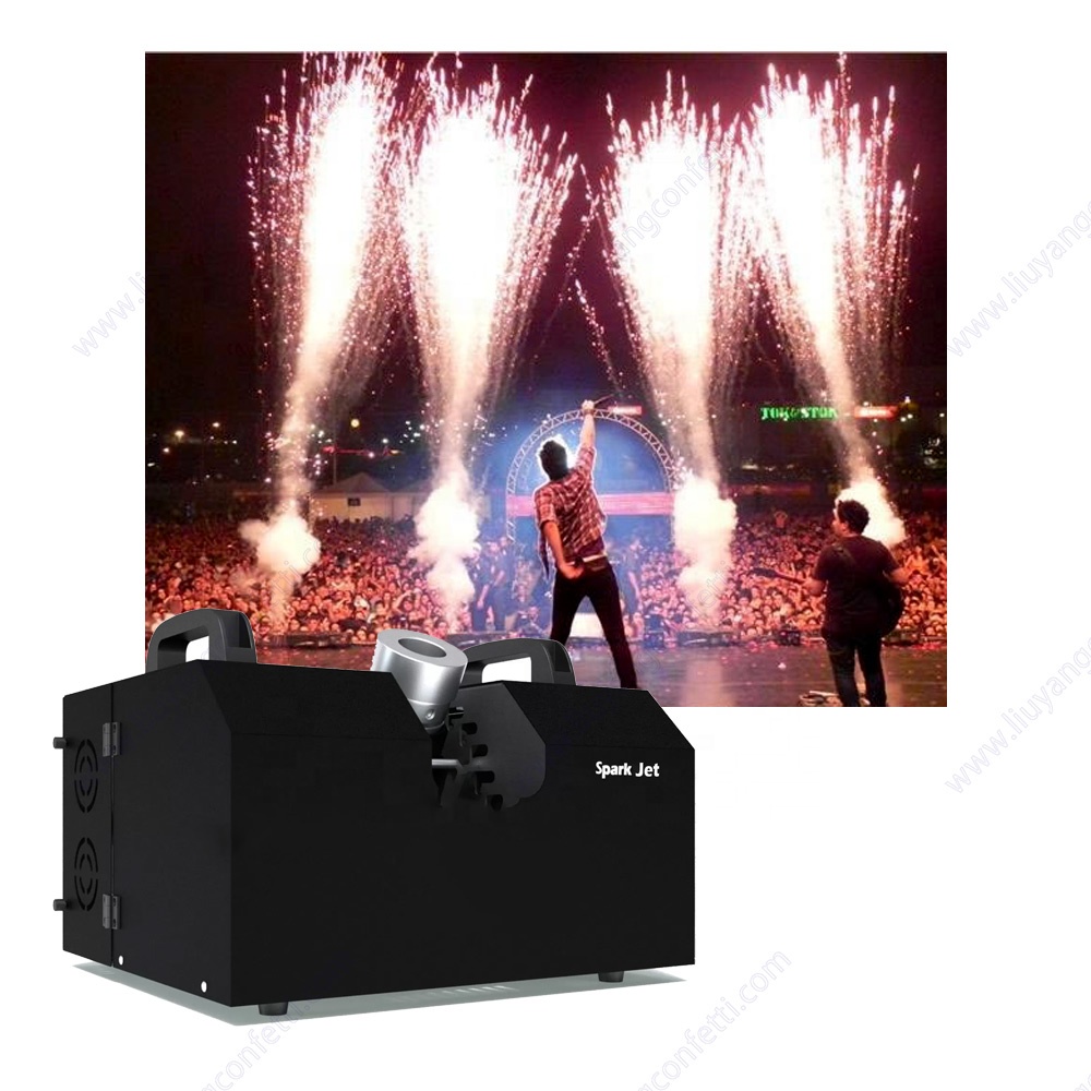Cold Spark Machine Stage Equipment Special Effect Machine with Wireless Remote Control Smart DMX Control Stage Equipment Showing