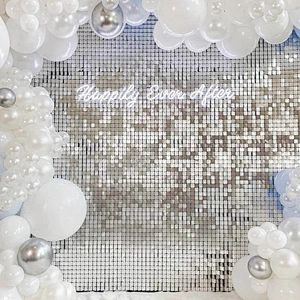 Birthday Sequin Backdrop Panels Gold 2022 Hot Sale 3d Event Wedding Decorative Decoration Shimmer Wall