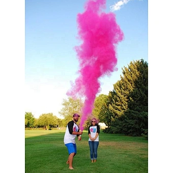 pink color powder smoke cannon Gender Reveal Wedding Party Popper Spray Powder Popper Shooters Color Run Holi Powder Shooter