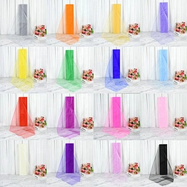 American Tulle Mesh Fabric 100%Polyester White Tulle Mesh Fabric For Wedding Party Decoration Girl