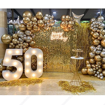 Outdoor Gold Sequin Round Square Shimmer Wall For Decoration 4d Panels Sequins Backdrop Custom Logo Ballon Party Decoration