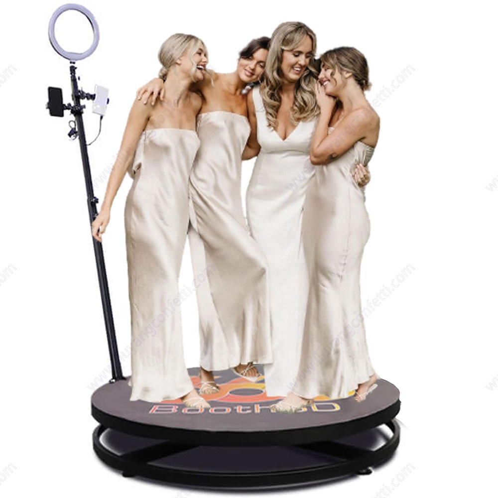 360 Photo Booth Wireless Automatic Rotating Selfie Wedding Photobooth Intelligent Operation Slow Motion Machine Video Camera