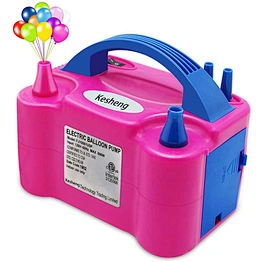 Portable Dual Nozzle Rose Red 110v 600w Blower Pump Air 220v Two Fast Inflatable Tool Electric Balloon Inflator For Decoration
