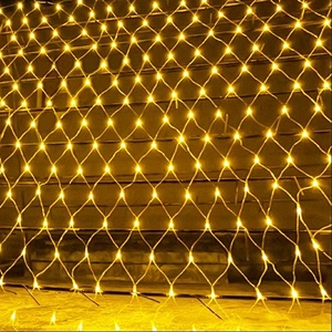 LED Fairy Lights Christmas Outdoor Waterproof Wedding Holiday Decoration Led Garland 96LEDs 144LEDs LED Net Mesh String Light