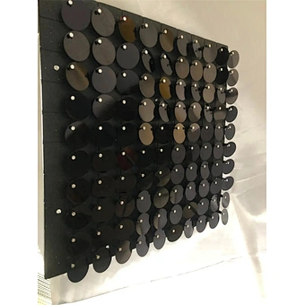 Board Disc Sequin Decorative Panel Iridescent Decoration Stand Decor 3d Mirror Effect Sparkle Multic Backdrop Black Shimmer Wall