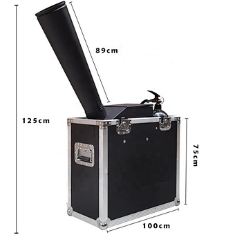 New co2 paper confetti cannon machine air big jumbo dmx blower for wedding party Concert Music Festival Celebration