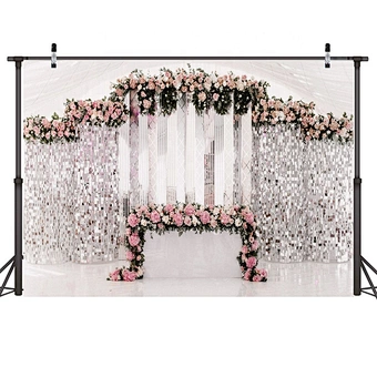 Photo Studio Wedding Floral Flower Wall Decoration Backdrop Curtain Cheap Wedding Backdrops Decoration For Wedding Event