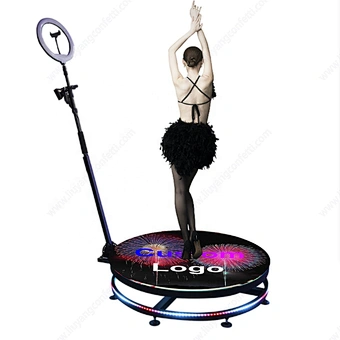 Spin 360 Degree Photo Booth Intelligent Remote Control RGB Light Slow Motion Rotating 360 Photo Booth Photobooth 360 Video Booth