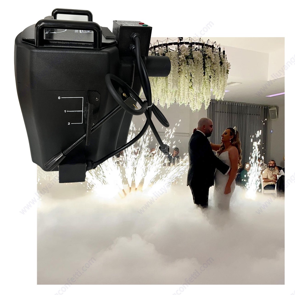 First Dance On Cloud Theater Night club Disco DJ Low Lying Smoke Machine Nimbus 3500W Dry Ice Fog Machine for Wedding Stage Part
