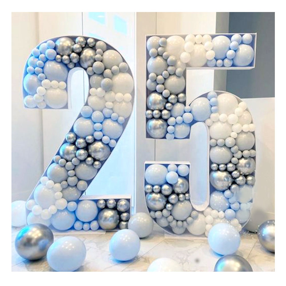 Frame Large Theme Decoration Supplies Love Event Baby Shower Box Birthday Party Wedding Paper Alphabet Balloon Letter Number