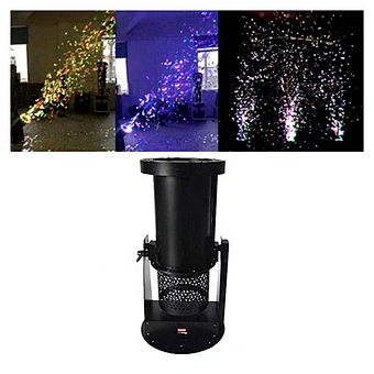 Wholesale RGB LED 1200W DMX Electric Remote Control Party Confetti Cannon Machine Wedding Confetti Jet Colorful Paper Cannons