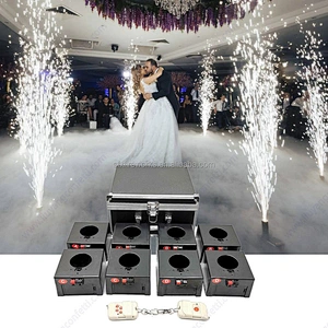 8 Cue Spark Indoor Pyrotechnic Fire Channel Machine Stage Effect Firework Fountain Mini Receiver Wedding Remote Firing Cold Pyro