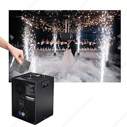 600W Mini Cold Spark Machine Wedding Cold Firework Machine For Party Disco Show Wedding 360 Photo Booth Accessories
