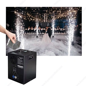 600W Mini Cold Spark Machine Wedding Cold Firework Machine For Party Disco Show Wedding 360 Photo Booth Accessories