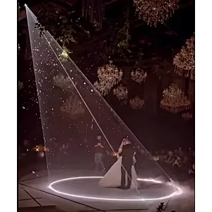 New Couple's First Dance Ceremony Laser Light with Snowing Effect - Modern Wedding Laser Light Decorations for Bride Party
