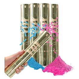 Wholesale Baby Shower Boy Girl Confetti Holi Gender Reveal Party Supplies Popper Smoke Powder Confetti Sticks Cannons