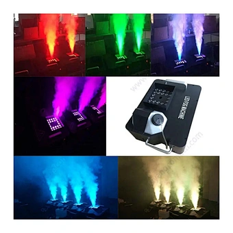 1500W DMX LED Wireless Remote Upward Spray Disco Fog Machine Dry Ice Halloween Party Club Decoration DJ Machinedry Ice Smoke