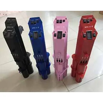 3 Shots Hand Hold Electric Shooter Rechargeable Three Head Barrels Popper Machine Spring Battery Powered Confetti Party Gun